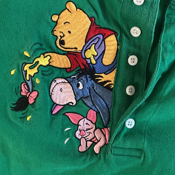 Pooh Bear! NWOT Beautiful, Disney cotton Henley. - Picture 2 of 7